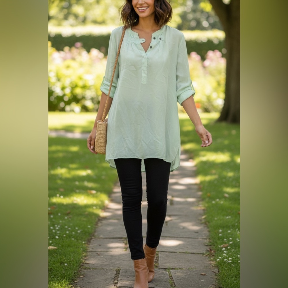 Pete & Greta by Johnny Was "Sajah" Silk Blouse